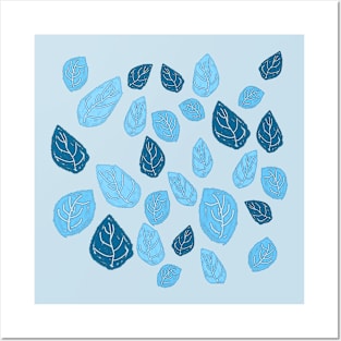 Leaves print Posters and Art